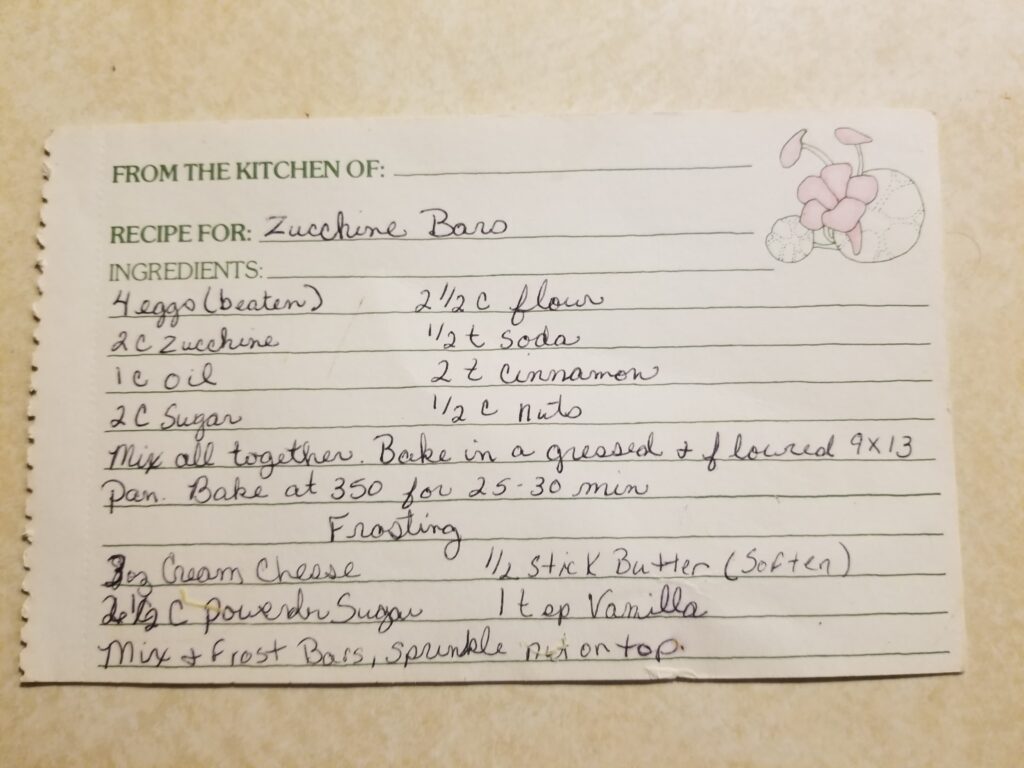 It's August and around here that means we have an abundance of zucchini. So, that means it is time for our family's absolutely favorite crock pot zucchini recipe from childhood: a sweet, super moist cake-like dessert with an incredible thick cream cheese icing.