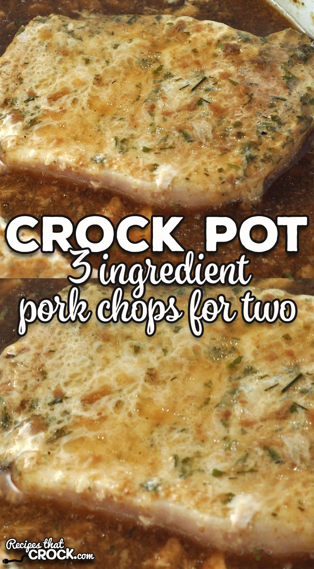 Are you in the mood for some pork chops that are easy and delicious but only need two servings? Check out these 3 Ingredient Crock Pot Pork Chops for Two.