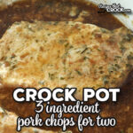 Are you in the mood for some pork chops that are easy and delicious but only need two servings? Check out these 3 Ingredient Crock Pot Pork Chops for Two.