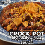 This Crock Pot BBQ Cowboy Bean Crunch is easy to make, filling and delicious. It is perfect any time of year.