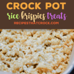 Are you looking for a great way to make rice krispies treats without standing at the stove or making a huge mess? Did you know your slow cooker can make whipping up a batch of the favorite childhood treat super simple? Check out our recipe for Crock Pot Rice Krispies Treats and our tip for quick clean up!