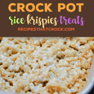 Are you looking for a great way to make rice krispies treats without standing at the stove or making a huge mess? Did you know your slow cooker can make whipping up a batch of the favorite childhood treat super simple? Check out our recipe for Crock Pot Rice Krispies Treats and our tip for quick clean up!