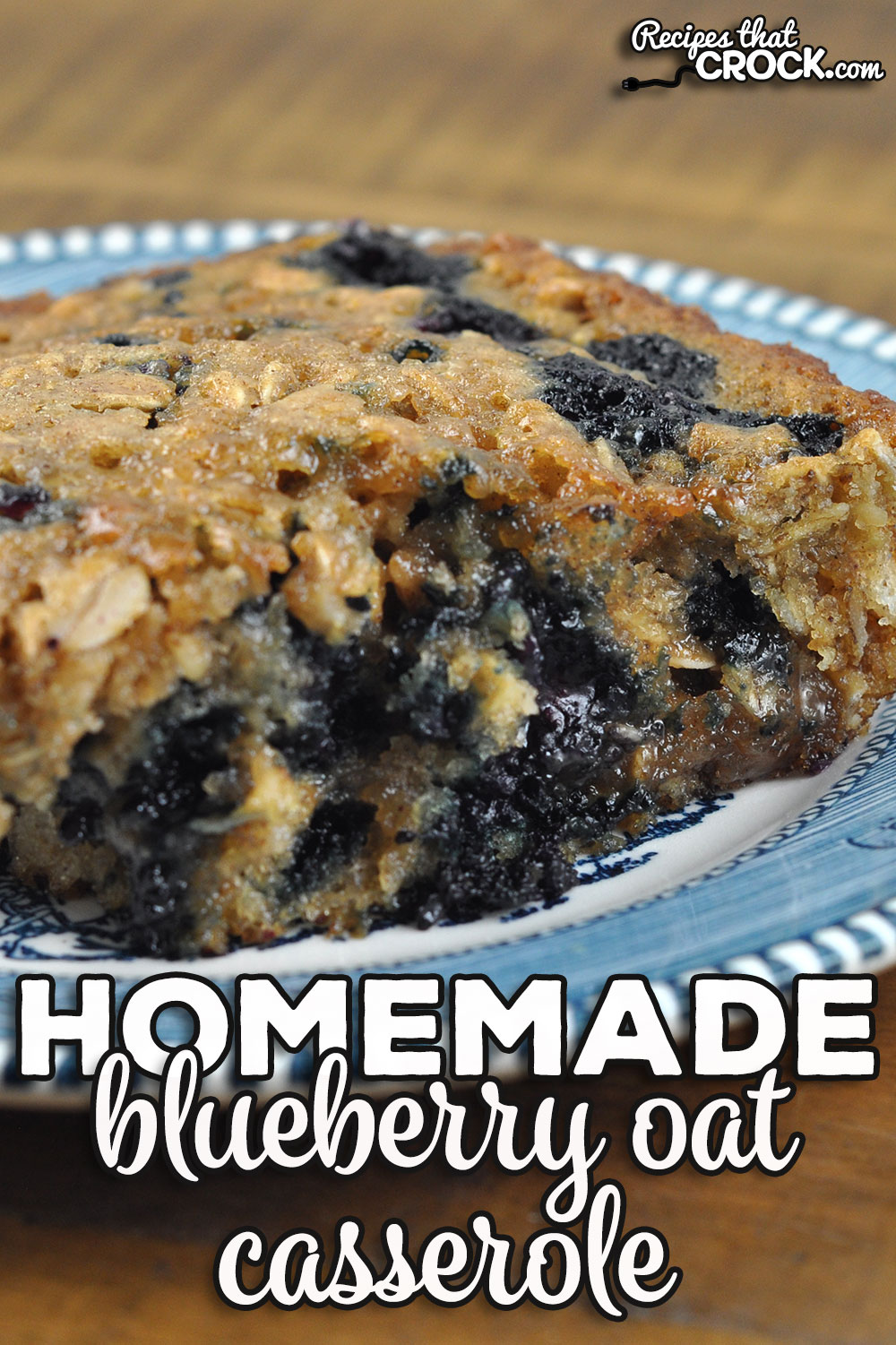 Do not let the ingredient list scare you away from this incredible Homemade Blueberry Oat Casserole oven recipe. It is easy and delicious!