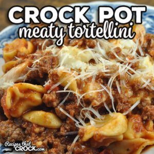 If you are looking for a simple, quick cooking, delicious and filling meal, check out this awesome Meaty Crock Pot Tortellini recipe.