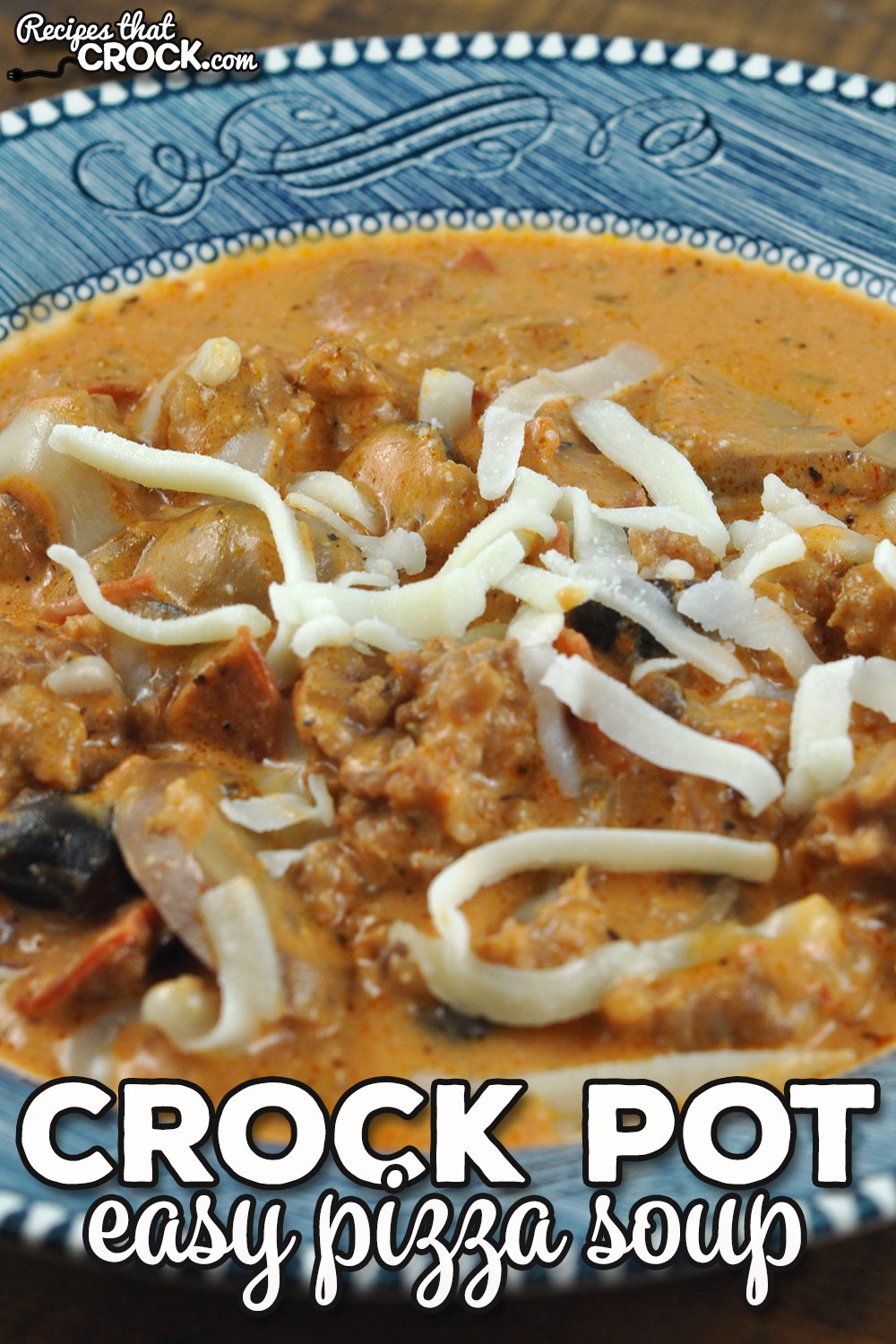 This Easy Crock Pot Pizza Soup is a great way to have a delicious soup to fill you up without a ton of prep work. It's always a hit for a reason!