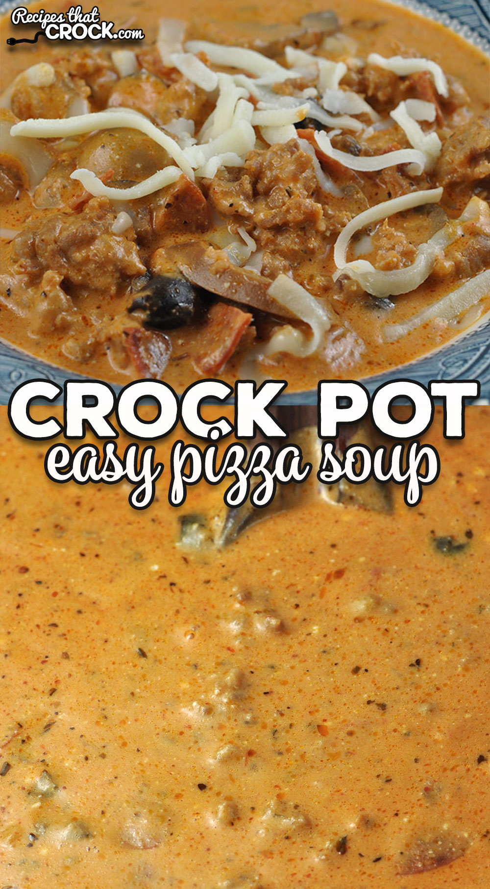This Easy Crock Pot Pizza Soup is a great way to have a delicious soup to fill you up without a ton of prep work. It's always a hit for a reason!