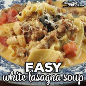I have taken one of our favorite crock pot soup recipes and adapted it to a stove top recipe. You are going to love this flavorful Easy White Lasagna Soup.