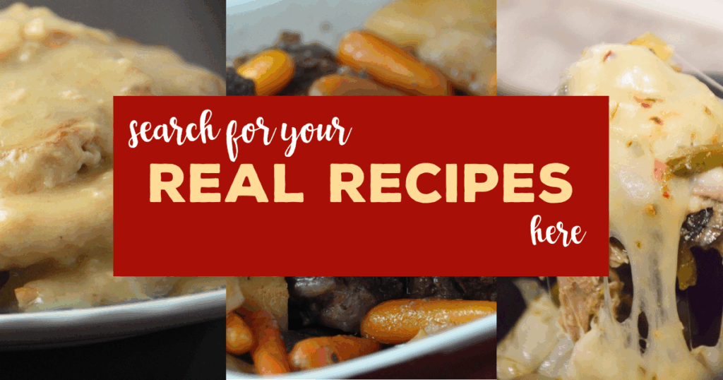 Search for your real recipes here! Every recipe on our site has been kitchen tested and family approved. We never use fake or ai generated recipes.