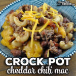 With this version of this Crock Pot Cheddar Chili Mac, you have a delicious dish ready to be transferred straight to your table to serve!