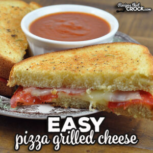 These Easy Pizza Grilled Cheese sandwiches are so easy to make and taste great. My entire family devoured them!