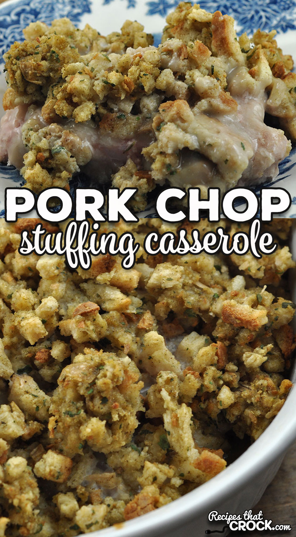 This classic Pork Chop Stuffing Casserole recipe for your oven is a reader favorite for a reason. It is easy to make and tastes amazing!