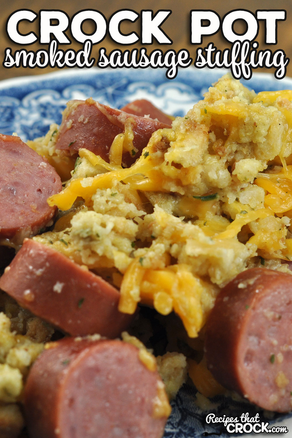 When you need an easy recipe that tastes great and cooks quickly check out this Smoked Sausage Crock Pot Stuffing!