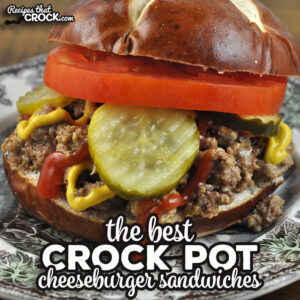 This recipe for The Best Crock Pot Cheeseburger Sandwiches is beloved by us and our readers alike for a reason! They are easy to make and taste great.