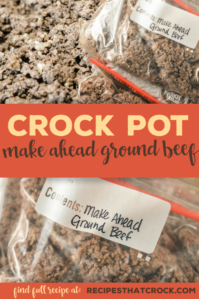 Do you like ground beef recipes, but dread the extra browning step? Do your future self a favor and try our make ahead ground beef. One batch of our freezer browned ground beef makes enough pre-cooked hamburger for up to four recipes!