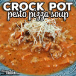 I have taken my absolute favorite tomato soup recipe and turned it into this Pesto Crock Pot Pizza Soup. It is easy to make, customizable and absolutely delicious!
