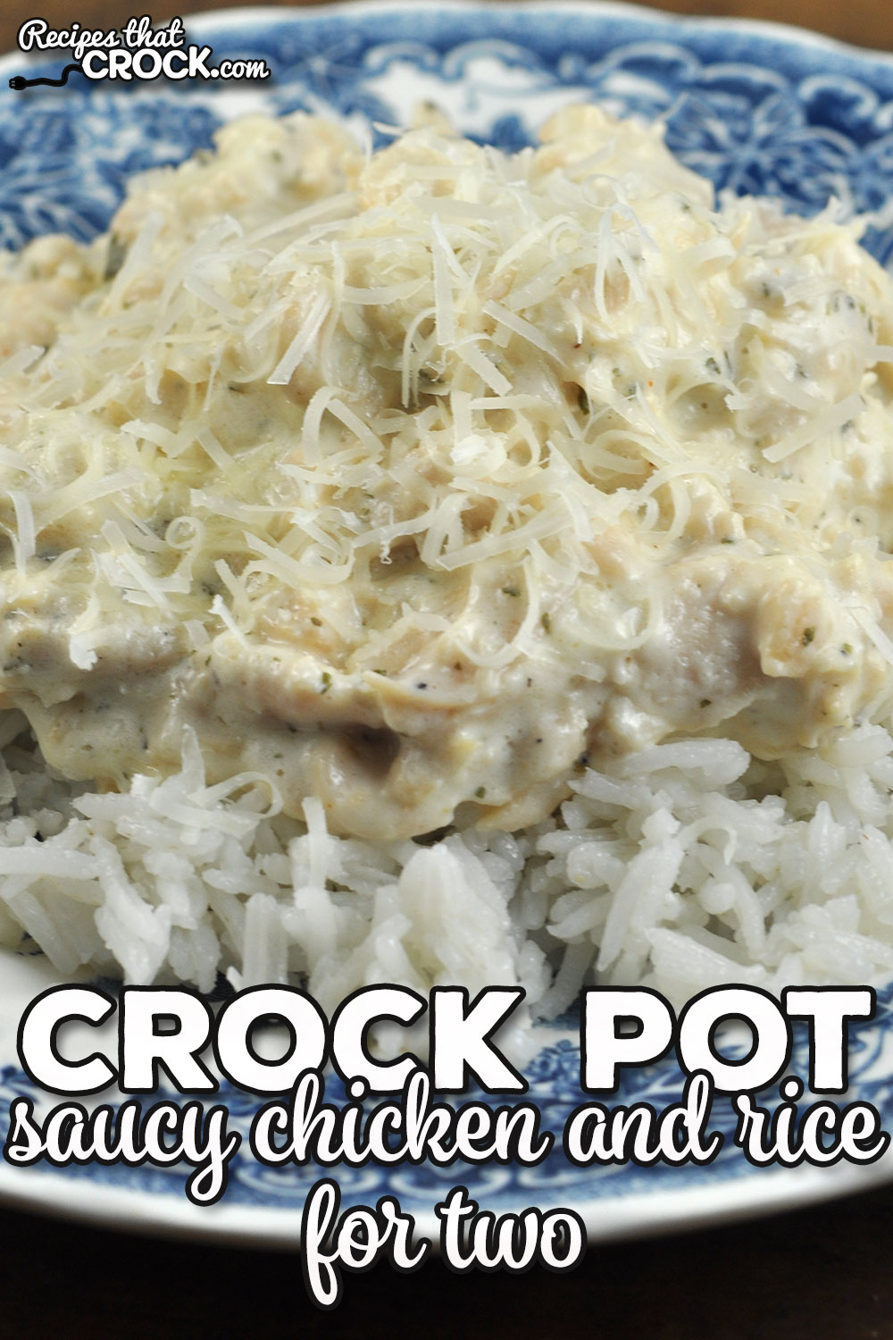 This delicious Saucy Crock Pot Chicken and Rice for Two has a secret ingredient that helps make it easier on your budget and super quick to make!